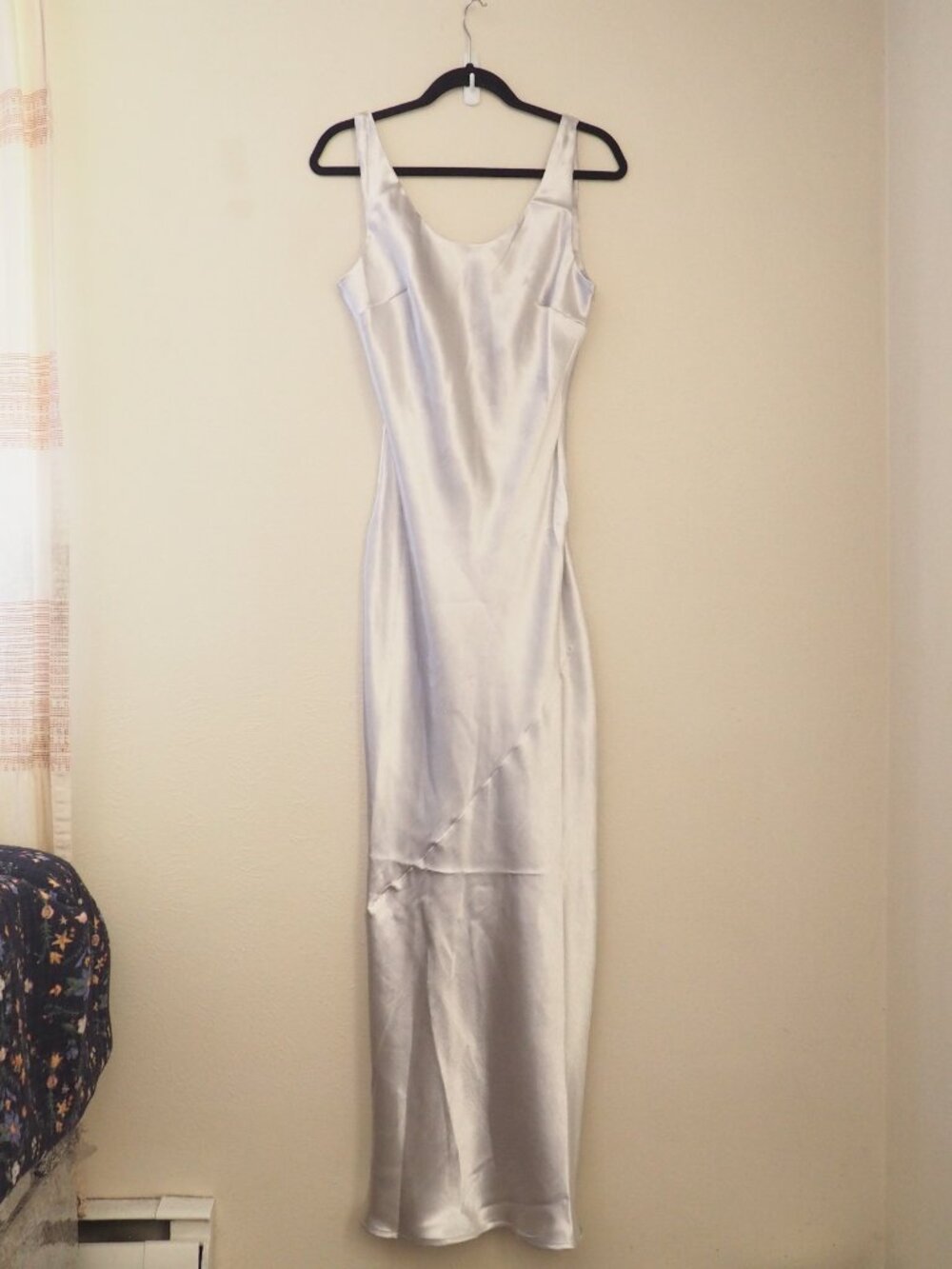 NWT 12th Tribe Orion Silver Metallic Sleeveless Maxi Dress sz XL - Picture 4 of 7